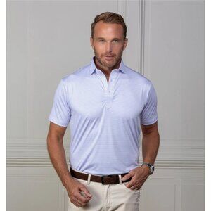 NWOT Collars & Co Featherweight Flex Polo North Carolina Tar Heels Large Relax